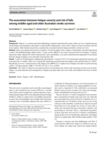 The association between fatigue severity and risk of falls among middle-aged and older Australian stroke survivors
