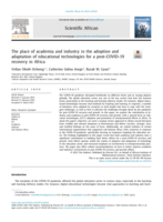 The place of academia and industry in the adoption and adaptation of educational technologies for a post-COVID-19 recovery in Africa