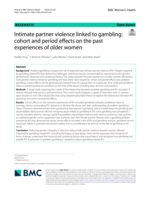 Intimate partner violence linked to gambling: cohort and period effects on the past experiences of older women