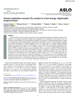 Stream respiration exceeds CO2 evasion in a low-energy, oligotrophic tropical stream