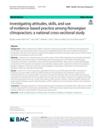 Investigating attitudes, skills, and use of evidence-based practice among Norwegian chiropractors; a national cross-sectional study