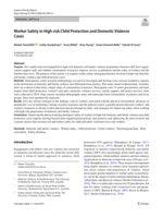 Worker Safety in High-risk Child Protection and Domestic Violence Cases