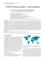 COVID-19: Sedentary Isolation – A Bad Combination