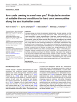 Are corals coming to a reef near you? Projected extension of suitable thermal conditions for hard coral communities along the east Australian coast