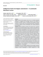 Indigenous food sovereignty assessment—A systematic literature review
