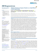 Methane emissions in seagrass meadows as a small offset to carbon sequestration