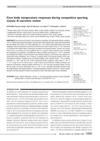Core body temperature responses during competitive sporting events: a&nbsp;narrative review