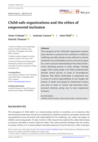 Child-safe organizations and the ethics of empowered inclusion