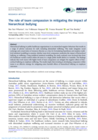 The role of team compassion in mitigating the impact of hierarchical bullying