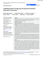 Latitudinal patterns of egg size and maternal investment trade-offs in reef corals