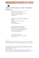 Indigenous Philosophies and the "Psychedelic Renaissance"