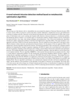 A novel network intrusion detection method based on metaheuristic optimisation algorithms