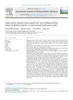 Safety culture, quality of care, missed care, nurse staffing and their impact on pressure injuries: A cross-sectional multi-source study