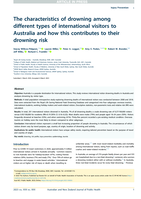 The characteristics of drowning among different types of international visitors to Australia and how this contributes to their drowning risk