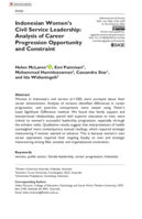 Indonesian Women's Civil Service Leadership: Analysis of Career Progression Opportunity and Constraint