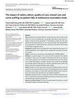 The impact of safety culture, quality of care, missed care and nurse staffing on patient falls: A multisource association study