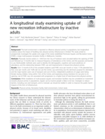 A longitudinal study examining uptake of new recreation infrastructure by inactive adults