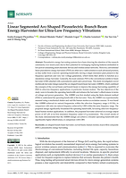 Linear Segmented Arc-Shaped Piezoelectric Branch Beam Energy Harvester for Ultra-Low Frequency Vibrations