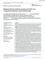 Registered Nurses' attitudes towards end-of-life care: A sequential explanatory mixed method study
