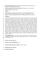 Heat Preparation and Knowledge at the World Athletics Race Walking Team Championships Muscat 2022