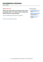 Multi-scale observations of mangrove blue carbon ecosystem fluxes: The NASA Carbon Monitoring System BlueFlux field campaign