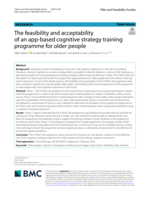 The feasibility and acceptability of an app-based cognitive strategy training programme for older people