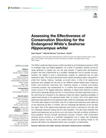 Assessing the Effectiveness of Conservation Stocking for the Endangered White's Seahorse Hippocampus whitei