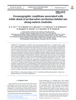 Oceanographic conditions associated with white shark (Carcharodon carcharias) habitat use along eastern Australia