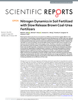 Nitrogen Dynamics in Soil Fertilized with Slow Release Brown Coal-Urea Fertilizers