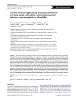 Genomic analyses suggest strong population connectivity over large spatial scales of the commercially important baitworm, Australonuphis teres (Onuphidae)