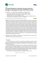 A Simple Method to Estimate Entropy and Free Energy of Atmospheric Gases from Their Action