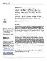 Taking a deeper look: Quantifying the differences in fish assemblages between shallow and mesophotic temperate rocky reefs