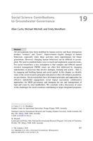 Social Science Contributions to Groundwater Governance