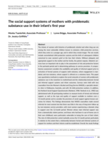 The social support systems of mothers with problematic substance use in their infant's first year