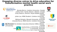 Engaging diverse voices to drive education for transformative mental health social work practice
