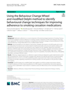 Using the Behaviour Change Wheel and modified Delphi method to identify behavioural change techniques for improving adherence to smoking cessation medications