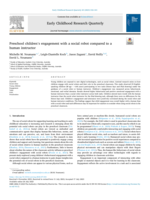 Preschool children's engagement with a social robot compared to a human instructor