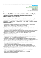 What Is the Relationship between Outdoor Time and Physical Activity, Sedentary Behaviour, and Physical Fitness in Children? A Systematic Review