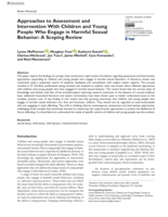 Approaches to Assessment and Intervention With Children and Young People Who Engage in Harmful Sexual Behavior: A Scoping Review