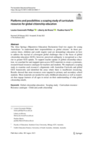 Platforms and possibilities: a scoping study of curriculum resources for global citizenship education