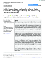 Insights into the diet and trophic ecology of white sharks (Carcharodon carcharias) gained through DNA metabarcoding analyses of cloacal swabs
