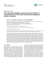 Time-Dependent Reliability Analysis of Fracture Failure of Corroded Cast Iron Water Pipes and Bayesian Updating for Lifetime Prediction