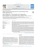 Effects of alternate day fasting and time-restricted feeding in obese middle-aged female rats
