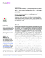 Mesophotic benthic communities associated with a submerged palaeoshoreline in Western Australia