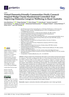 Virtual Dementia-Friendly Communities (Verily Connect) Stepped-Wedge Cluster-Randomised Controlled Trial: Improving Dementia Caregiver Wellbeing in Rural Australia