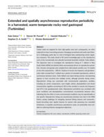 Extended and spatially asynchronous reproductive periodicity in a harvested, warm-temperate rocky-reef gastropod (Turbinidae)