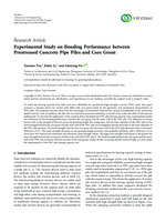 Experimental Study on Bonding Performance between Prestressed Concrete Pipe Piles and Core Grout