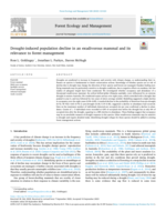Drought-induced population decline in an exudivorous mammal and its relevance to forest management