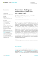 Intermittent shading can moderate coral bleaching on shallow reefs