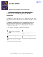 A transnational student-led, rural-focussed inquiry: social work educational competency in disaster management